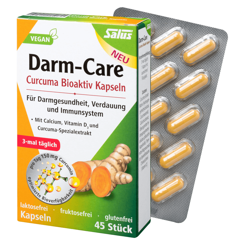 Darm-Care Curcuma Bioaktiv Kapseln, 45 St Darm-Care Curcuma Bioaktiv Kapseln, 45 St von Salus