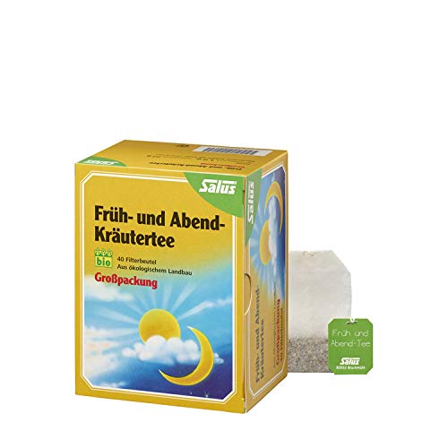 FRÜH- UND ABEND-Kräutertee Bio Salus Filterbeutel 40 St von Salus