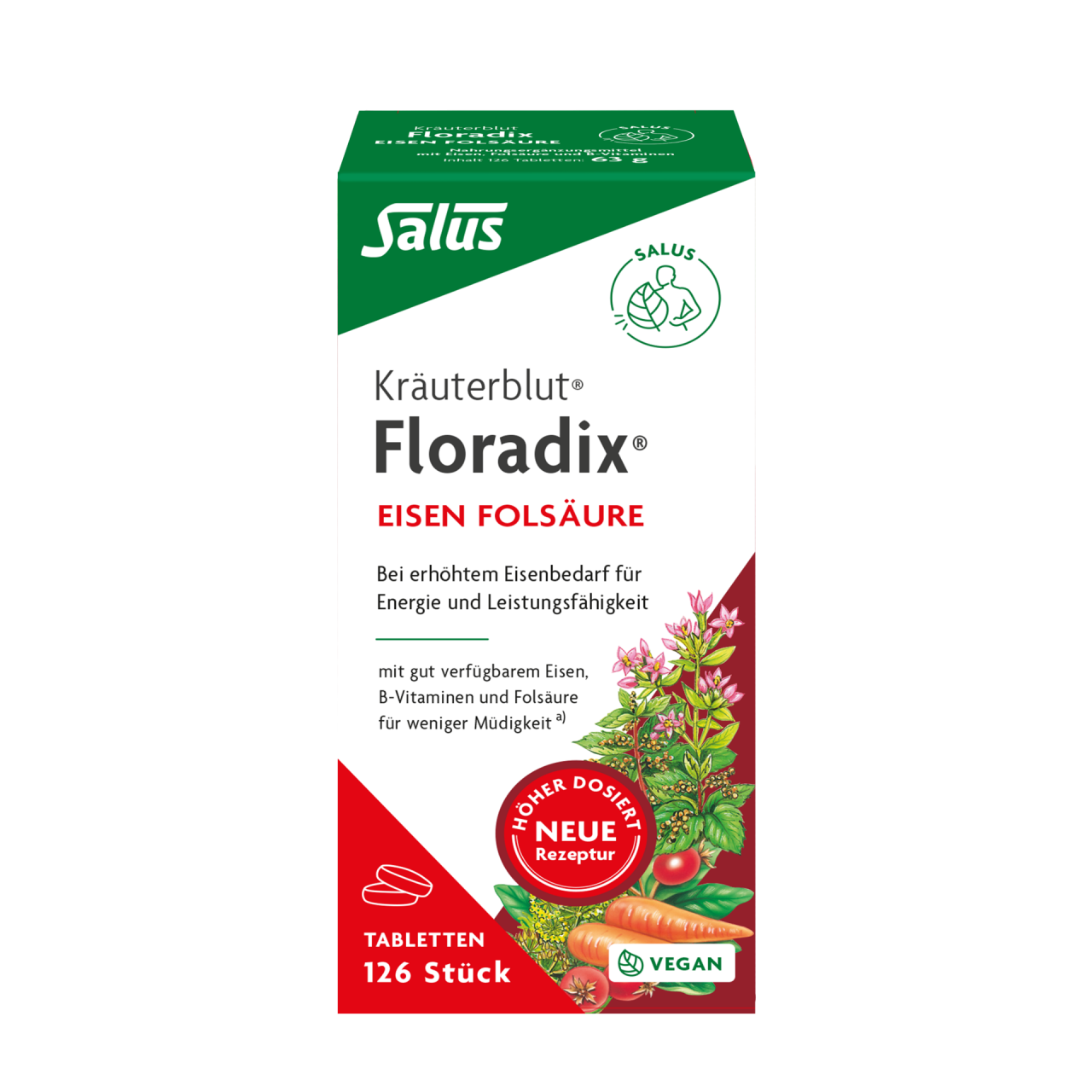 Floradix Eisen Folsäure Tabletten Floradix Eisen Folsäure Tabletten von Salus