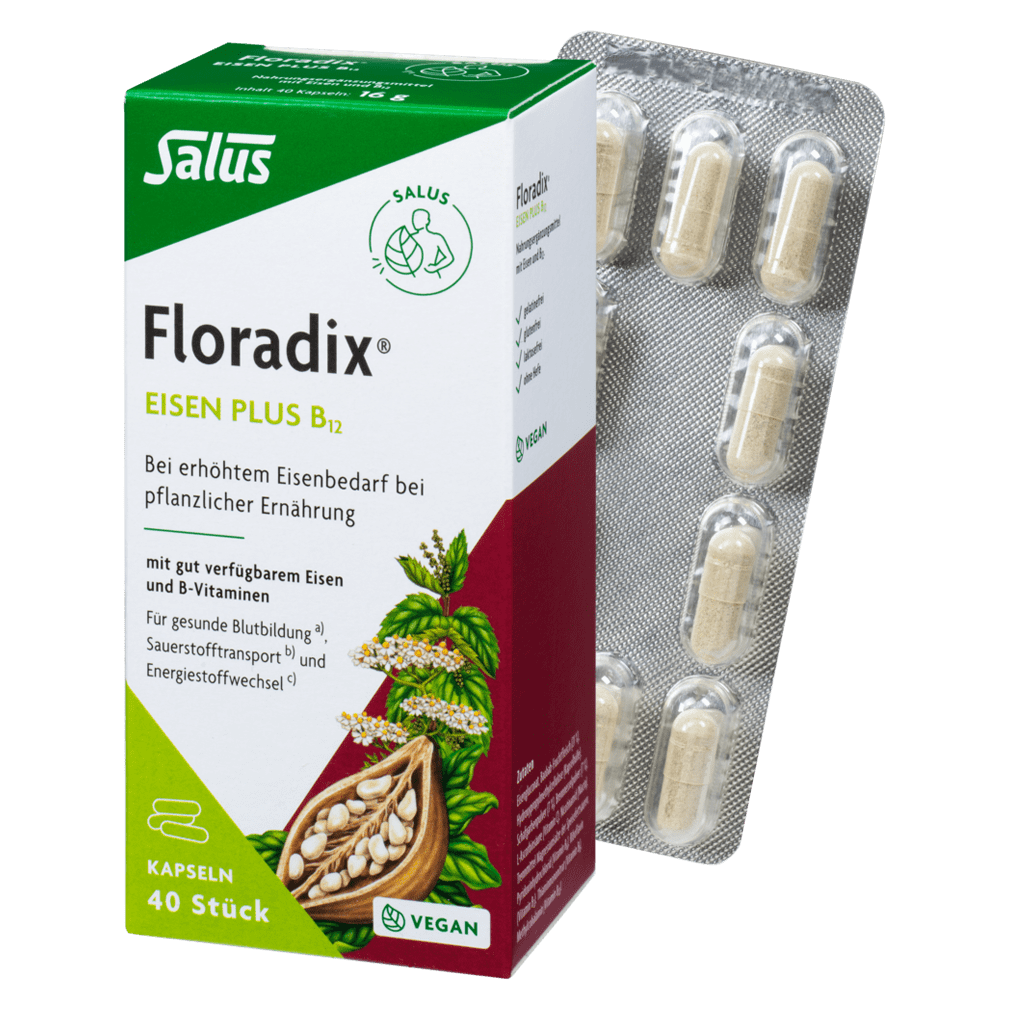 Floradix Eisen plus B12 40 Kapseln von Salus