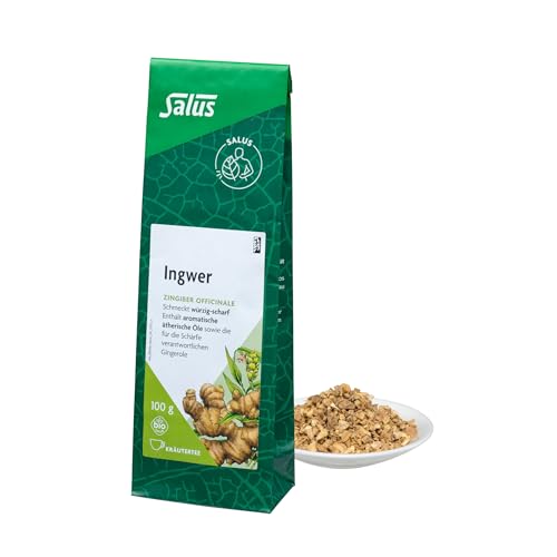 Salus - Ingwer Tee - 1x 100 g Beutel - lose - Kräutertee - Zingiber officinale - erfrischend würzig-scharf - enthält aromatische ätherische Öle - bio von SALUS Pharma GmbH