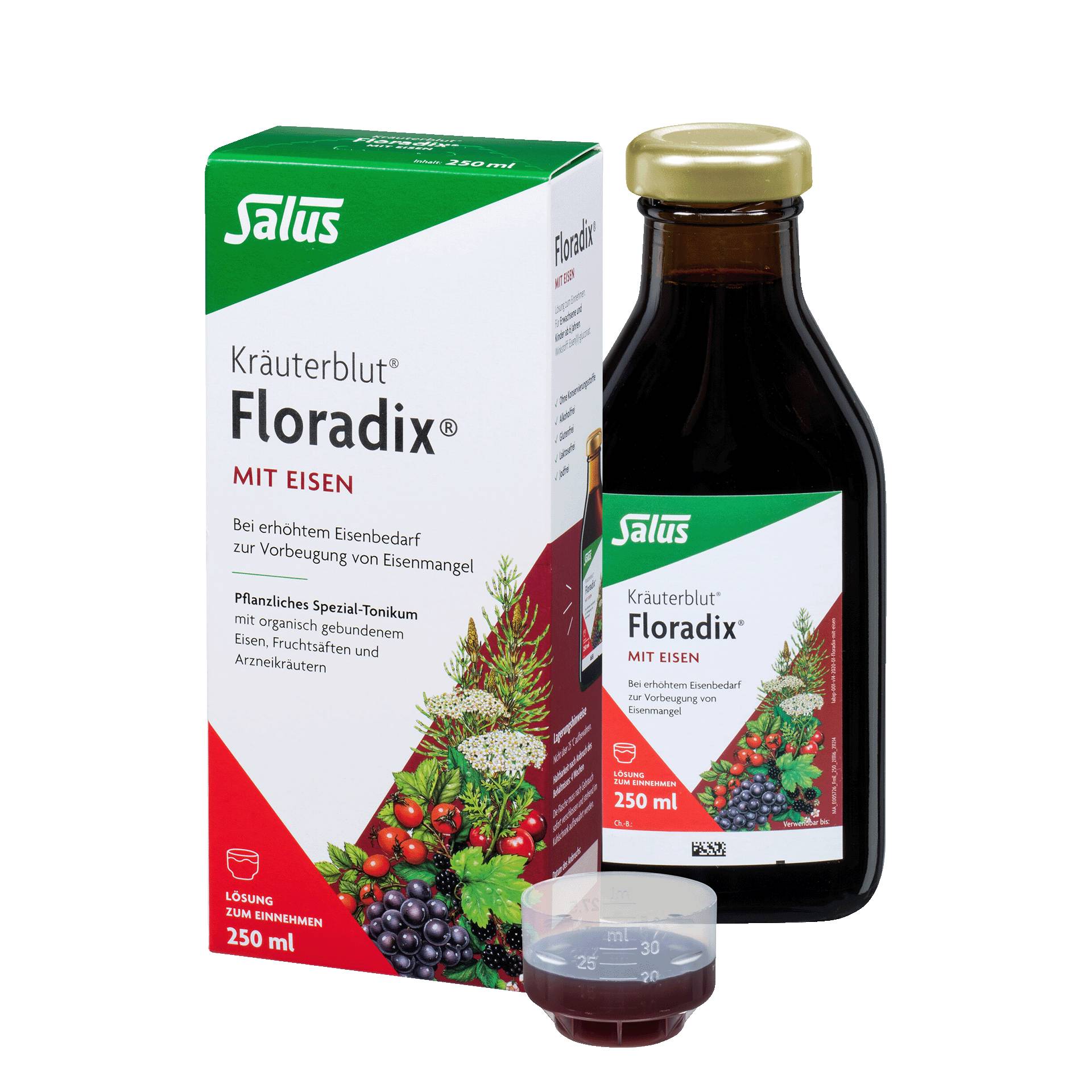 Kräuterblut Floradix mit Eisen, 250 ml von Salus
