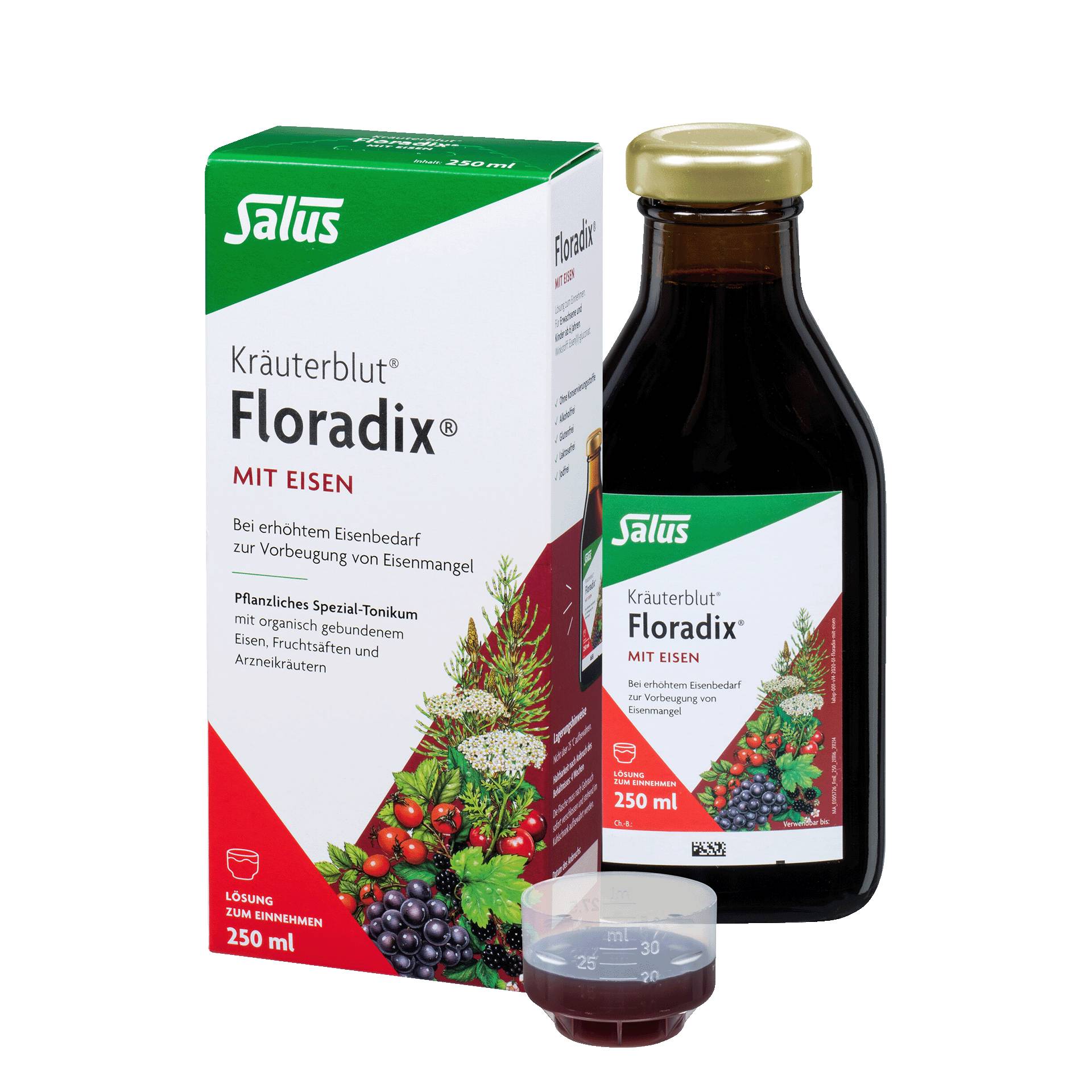 Kräuterblut Floradix mit Eisen 250 ml - Bei erhöhtem Eisenbedarf und speziell für Frauen - Salus Kräuterblut Floradix mit Eisen 250 ml - Bei erhöhtem Eisenbedarf und speziell für Frauen - Salus von Salus