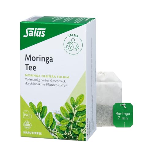 Salus - Moringa Tee - 1x 15 Filterbeutel (21 g) - Kräutertee - vollmundig herber Geschmack durch bioaktive Pflanzenstoffe a) - bio von Salus