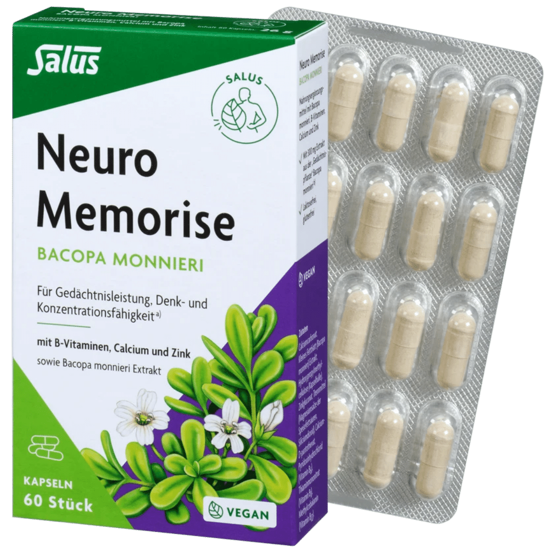 Neuro Memorise Bacopa monnieri Kapseln von Salus