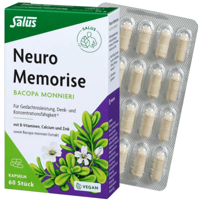 Neuro Memorise Bacopa monnieri Kapseln von Salus