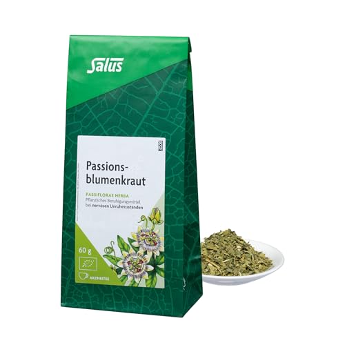 Salus - Passionsblumenkraut Tee - 1x 60 g Beutel - lose - Arzneitee - Passiflorae herba - pflanzliches Beruhigungsmittel bei nervösen Unruhezuständen - bio von Salus