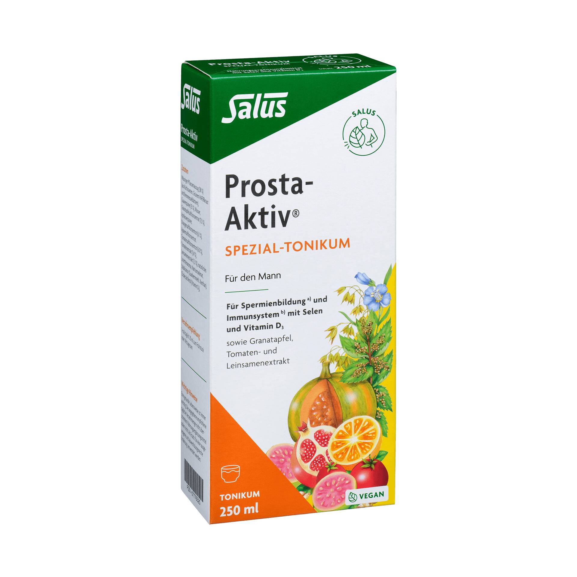 Prosta-Aktiv Spezial Tonikum 250 ml - vegan - Mit Selen für eine normale Spermienproduktion - Salus von Salus