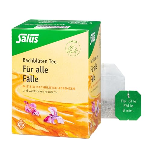 Salus - Bachblüten Tee 1x 15 Filterbeutel (30 g) - Für alle Fälle - mit Bio Bachblüten-Essenzen und wertvollen Gewürzen und Früchten - Kräutertee von Salus