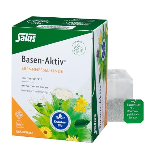 Salus - Basen-Aktiv Brennnessel-Linde - Kräutertee Nr. 1 - mit wertvollen Blüten - 1x 40 Filterbeutel (72 g) von Salus