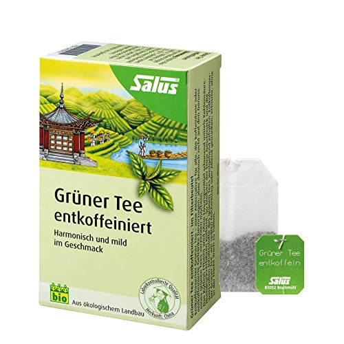 Salus Grüner Tee entkoffeiniert (40 Filter Beutel = 72g) BIO, 72 g von Salus