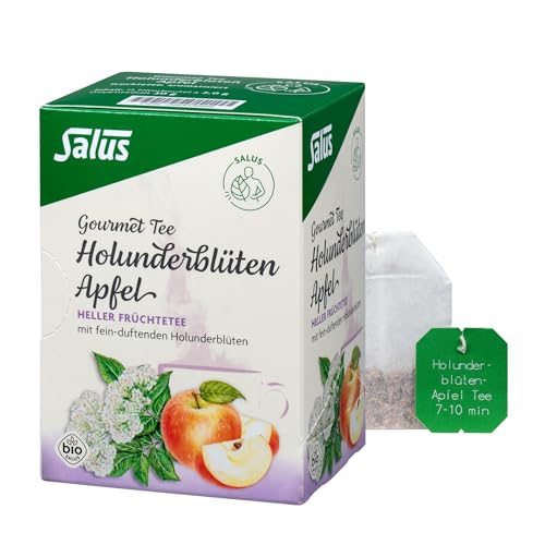 Salus - Gourmet Tee - Holunderblüten Apfel Tee - aromatisierter Früchtetee - 1x 15 Filterbeutel (30 g) von Salus