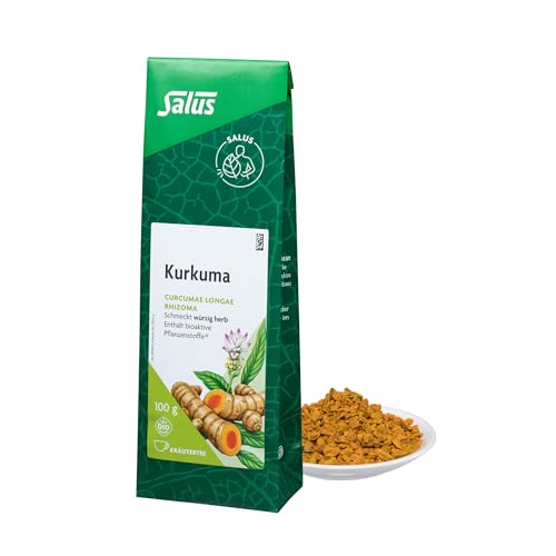 Salus - Kurkuma Tee - 1x 100 g Beutel - lose - Curcumae longae rhizoma - schmeckt würzig herb - enthält bioaktiv Pflanzenstoffe - bio von Salus