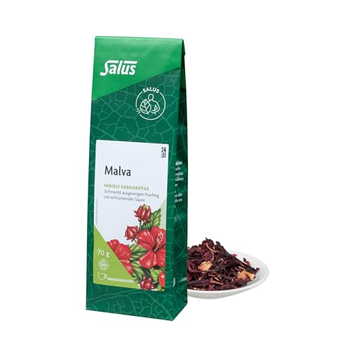 Salus - Malva Tee - 1x 70 g Beutel - lose - Hibiskusblüten - Hibisci sabdariffae - schmeckt ausgewogen fruchtig - erfrischende Säure - bio von Salus