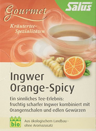 Salus Orange-Spicy Ingwer Gewürz-Kräutertee, 3er Pack (3 x 30 g) - Bio von Salus