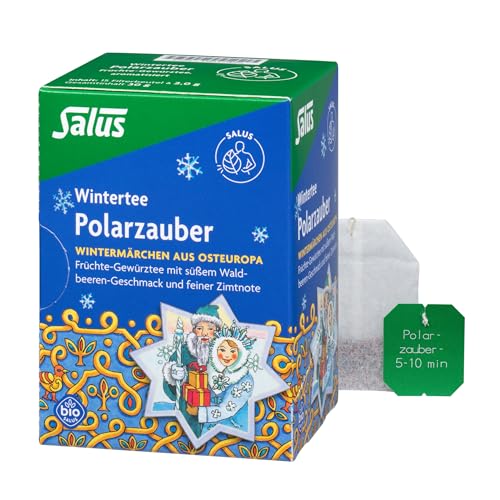 Salus Wintertee - Polarzauber - 1x 15 Filterbeutel (30 g) - Früchte- Gewürztee mit süßem Waldbeeren-Geschmack und feiner Zitronennote - Wintermärchen aus Osteuropa - bio von Salus