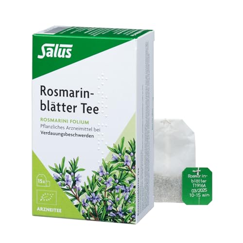 Salus - Rosmarinblätter Tee - 1x 15 Filterbeutel (30g) - Arzneitee - Rosmarini folium - pflanzliches Mittel bei Verdauungsbeschwerden - bio von Salus