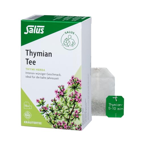 Salus - Thymian Tee - 1x 15 Filterbeutel (27 g) - Kräutertee - Thymi herba - ideal für die kalte Jahreszeit - intensiv würziger Geschmack - bio von Salus