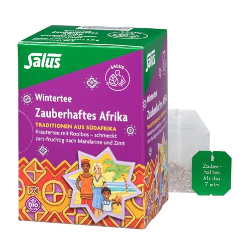 Salus Wintertee - Zauberhaftes Afrika - 1x 15 Filterbeutel (30 g) - Kräutertee mit Rooibos - zart-fruchtig nach Mandarine und Zimt - Traditionen aus Südafrika - bio von Salus