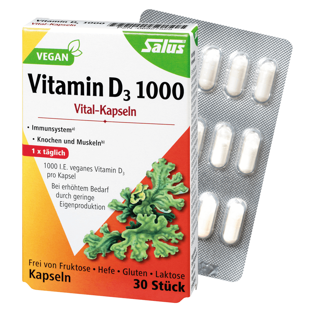 Vitamin D3 1000, 30 Kapseln von Salus