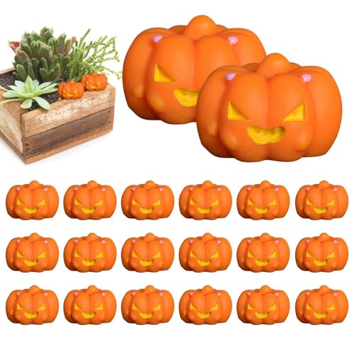 Salyeeluly Miniatur-Halloween-Figur, Miniatur-Halloween-se zum Basteln,20 Stück künstliche statue aus Kunstharz - Halloween-Ornamente, lustige -Dekoration für drinnen und draußen Salyeeluly Miniatur-Halloween-Figur, Miniatur-Halloween-se zum Basteln,20 Stück künstliche statue aus Kunstharz - Halloween-Ornamente, lustige -Dekoration für drinnen und draußen von Salyeeluly