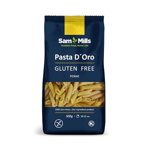 Sam Mills Pasta d'oro Glutenfrei Nudeln (Penne Rigate) aus Maismehl, 12er Pack (12 x 500 g) von Sam Mills