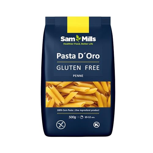 Sam Mills Pasta d'oro Glutenfrei Nudeln (Penne Rigate) aus Maismehl, 12er Pack (12 x 500 g) von Sam Mills