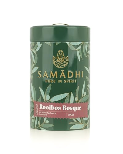 100% Bio Rooibos-Beerenmischung - Dose 100g - Süßer und fruchtiger Geschmack - Antioxidative Eigenschaften - Kein Koffein enthalten - Gourmetprodukt aus portugiesischer Herkunft 100% Bio Rooibos-Beerenmischung - Dose 100g - Süßer und fruchtiger Geschmack - Antioxidative Eigenschaften - Kein Koffein enthalten - Gourmetprodukt aus portugiesischer Herkunft von Samadhi