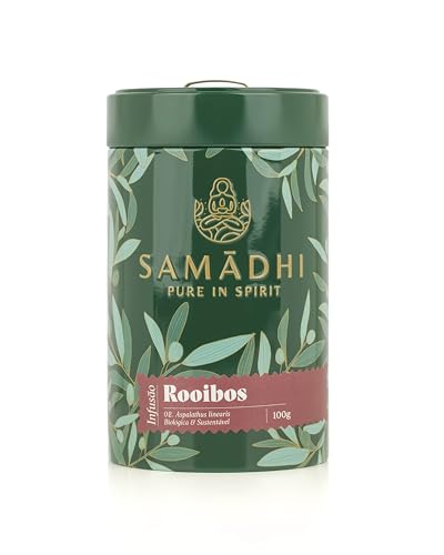 100% Bio Rooibos-Infusion - Dose 100g - Süßes und entspannendes Getränk - Antioxidative Eigenschaften - Enthält kein Koffein - Gourmetprodukt aus portugiesischer Herkunft von Samadhi