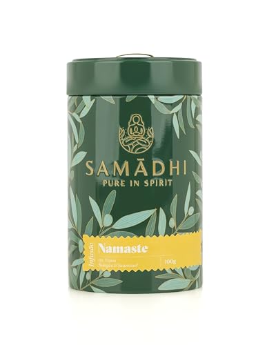 Namasté 100% Bio-Kräutertee - 100g - Mischung aus Apfel, Hibiskus, Hagebutte und Orangenschale - Frisches und florales Aroma - Fruchtiger und süßer Geschmack - Gourmet-Produkt aus Portugal Namasté 100% Bio-Kräutertee - 100g - Mischung aus Apfel, Hibiskus, Hagebutte und Orangenschale - Frisches und florales Aroma - Fruchtiger und süßer Geschmack - Gourmet-Produkt aus Portugal von Samadhi