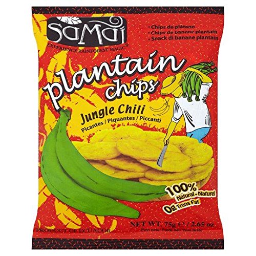 Samai Bananen Chips Chili - 75g x 8 - 8-er Pack von Samai