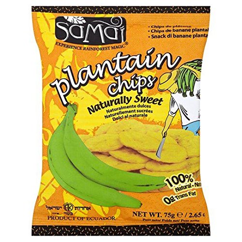 Samai Bananen Chips Suess - 75g x 2 Doppelpack von Samai