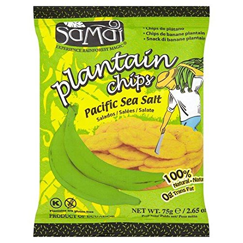 Samai Bananen Chips gesalzen - 75g x 4 - 4-er Pack Samai Bananen Chips gesalzen - 75g x 4 - 4-er Pack von Samai