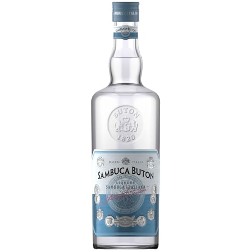 Sambuca Buton 70cl - Italienischer Premium-Sambuca, aus der Verbindung von grünem Anis und Sternanis. 43% vol. von Sambuca Buton