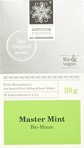 Samova Master Mint Express -Bio-Minze (20 Beutel 1,3g), 1er Pack (1 x 26 g) von Samova