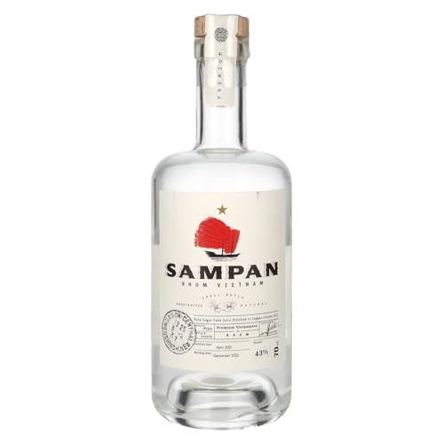 Sampan Rhum Vietnam 43% Vol. 0,7l in Geschenkbox Sampan Rhum Vietnam 43% Vol. 0,7l in Geschenkbox von Sampan