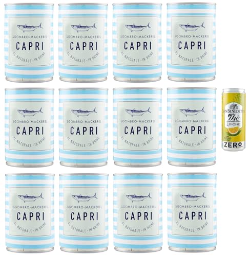 12er-Pack Capri Sgombro al Naturale,Natürliches Makrele,425g Dose + 1er-Pack Kostenlos San Benedetto Eistee mit Zitrone Ohne Zucker 330ml Dose 12er-Pack Capri Sgombro al Naturale,Natürliches Makrele,425g Dose + 1er-Pack Kostenlos San Benedetto Eistee mit Zitrone Ohne Zucker 330ml Dose von San Benedetto