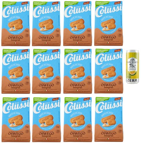 12er-Pack Colussi Biscotti Oswego Integrali,Vollkornkekse Kekse mit Braunem Zucker und Getreide Mehl,450g Beutel + 1er-Pack Kostenlos San Benedetto Eistee mit Zitrone Ohne Zucker 330ml Dose 12er-Pack Colussi Biscotti Oswego Integrali,Vollkornkekse Kekse mit Braunem Zucker und Getreide Mehl,450g Beutel + 1er-Pack Kostenlos San Benedetto Eistee mit Zitrone Ohne Zucker 330ml Dose von San Benedetto
