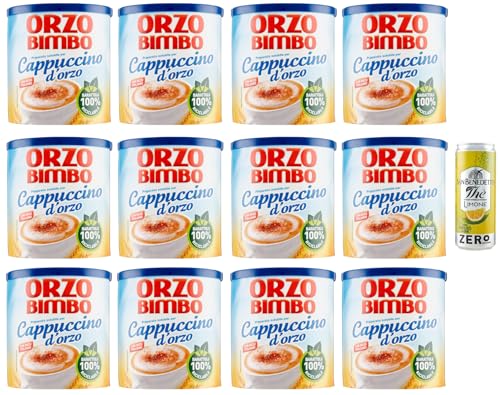 12er-Pack Orzo Bimbo Cappuccino D'orzo Solubile,Löslich-Gersten-Cappuccino,eine koffeinfreie Alternative 150g + 1er-Pack Kostenlos San Benedetto Eistee mit Zitrone Ohne Zucker 330ml Dose 12er-Pack Orzo Bimbo Cappuccino D'orzo Solubile,Löslich-Gersten-Cappuccino,eine koffeinfreie Alternative 150g + 1er-Pack Kostenlos San Benedetto Eistee mit Zitrone Ohne Zucker 330ml Dose von San Benedetto