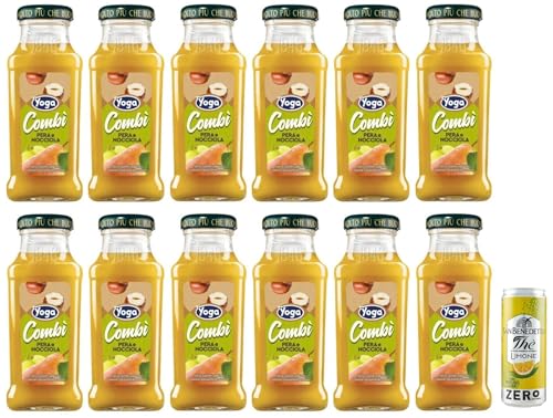 12er-Pack Yoga Pera e Nocciola,Fruchtsaft mit Birnen- und Haselnuss,Erfrischendes Getränk, 200ml Einweg-Glasflasche + 1er-Pack Kostenlos San Benedetto Eistee mit Zitrone Ohne Zucker 330ml Dose 12er-Pack Yoga Pera e Nocciola,Fruchtsaft mit Birnen- und Haselnuss,Erfrischendes Getränk, 200ml Einweg-Glasflasche + 1er-Pack Kostenlos San Benedetto Eistee mit Zitrone Ohne Zucker 330ml Dose von San Benedetto