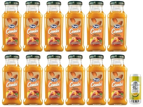 12er-Pack Yoga Pesca Mandorla,Fruchtsaft mit Pfirsich- und Mandel,Erfrischendes alkoholfreies Getränk, 200ml Einweg-Glasflasche + 1er-Pack Kostenlos San Benedetto Eistee mit Zitrone Ohne Zucker 330ml 12er-Pack Yoga Pesca Mandorla,Fruchtsaft mit Pfirsich- und Mandel,Erfrischendes alkoholfreies Getränk, 200ml Einweg-Glasflasche + 1er-Pack Kostenlos San Benedetto Eistee mit Zitrone Ohne Zucker 330ml von San Benedetto