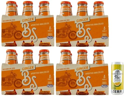 24er-Pack Bitter Salfa Ginger,Italienischer Aperitif,Alkoholfreie Getränke,10cl Einweg-Glasflasche + 1er-Pack Kostenlos San Benedetto Eistee mit Zitrone Ohne Zucker 330ml Dose 24er-Pack Bitter Salfa Ginger,Italienischer Aperitif,Alkoholfreie Getränke,10cl Einweg-Glasflasche + 1er-Pack Kostenlos San Benedetto Eistee mit Zitrone Ohne Zucker 330ml Dose von San Benedetto