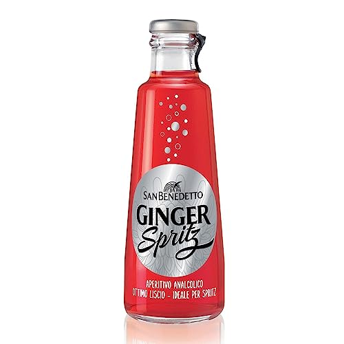 24x San Benedetto Ginger Spritz mit Ingwer 180 ml Aperitif ohne Alkohol bitter von San Benedetto