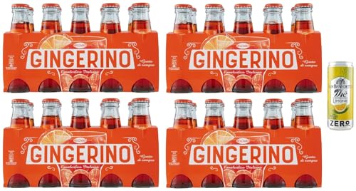 40er-Pack Gingerino Recoaro Erfrischendes alkoholfreies Getränk,Italienischer Aperitif,Ginger 10cl Einweg-Glasflasche + 1er-Pack Kostenlos San Benedetto Eistee mit Zitrone Ohne Zucker 330ml Dose 40er-Pack Gingerino Recoaro Erfrischendes alkoholfreies Getränk,Italienischer Aperitif,Ginger 10cl Einweg-Glasflasche + 1er-Pack Kostenlos San Benedetto Eistee mit Zitrone Ohne Zucker 330ml Dose von San Benedetto
