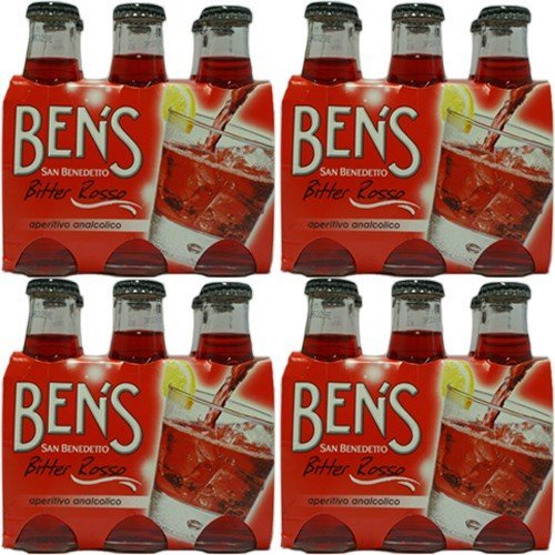 4x San Benedetto Ben´s 'Bitter Rosso', 6x 98 ml von San Benedetto