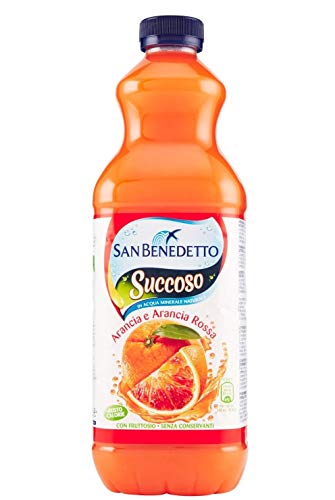 6 x San Benedetto Succoso Arancia e Arancia Rossa Orange und Blutorange PET Flasche 1,5 Liter Fruchtsaft von San Benedetto