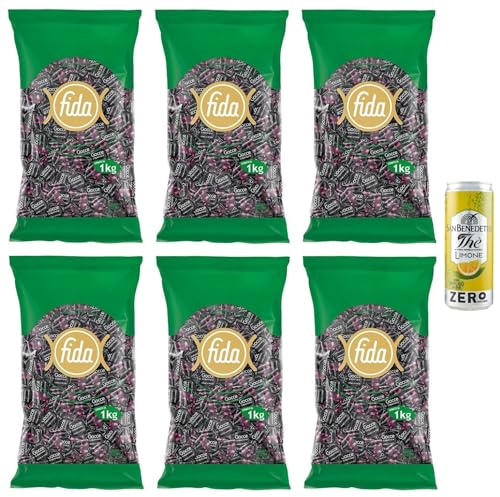6er-Pack FIDA Rossana Gocce Liquirizia Bonbons mit Lakritze gefüllte 1Kg Beutel + 1er-Pack Kostenlos San Benedetto Eistee mit Zitrone Ohne Zucker 330ml Dose 6er-Pack FIDA Rossana Gocce Liquirizia Bonbons mit Lakritze gefüllte 1Kg Beutel + 1er-Pack Kostenlos San Benedetto Eistee mit Zitrone Ohne Zucker 330ml Dose von San Benedetto