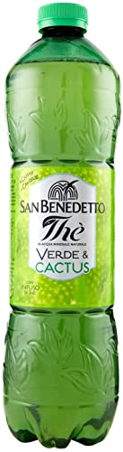 6x San Benedetto Eistee The' Verde Zero grüner Tee erfrischend zuckerfrei PET 1500ml mit Tee Aufguss in natürlichem Mineralwasser von San Benedetto