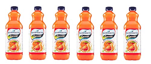 6x San Benedetto Succoso Orange & rote Orange PET flasche 1,5 Lt Fruchtsaft saft von San Benedetto