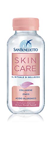 San Benedetto Skincare 24er Pack 22 cl - Pfirsich und rote Früchte - Mineralwassergetränk mit Kollagen, Zink und Hyaluronsäure von San Benedetto